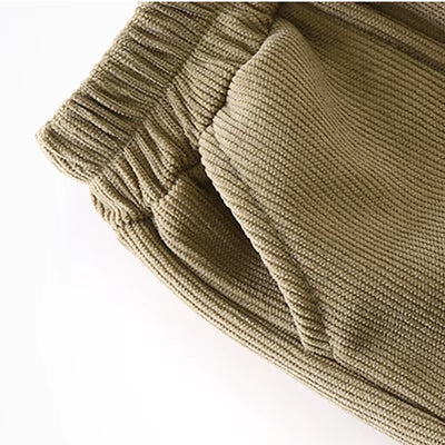 Winter Kids Sweatpants 1-8T Solid Color Thicken Girls Trousers Loose Boys Leisure Pants Korean Children Fleece Trousers