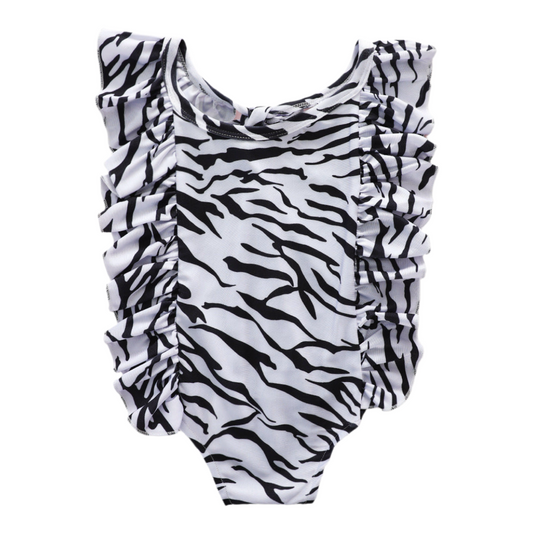 Summer Sleeveless Striped Romper Romper Triangle Jumpsuit One Piece Children's Swimsuit