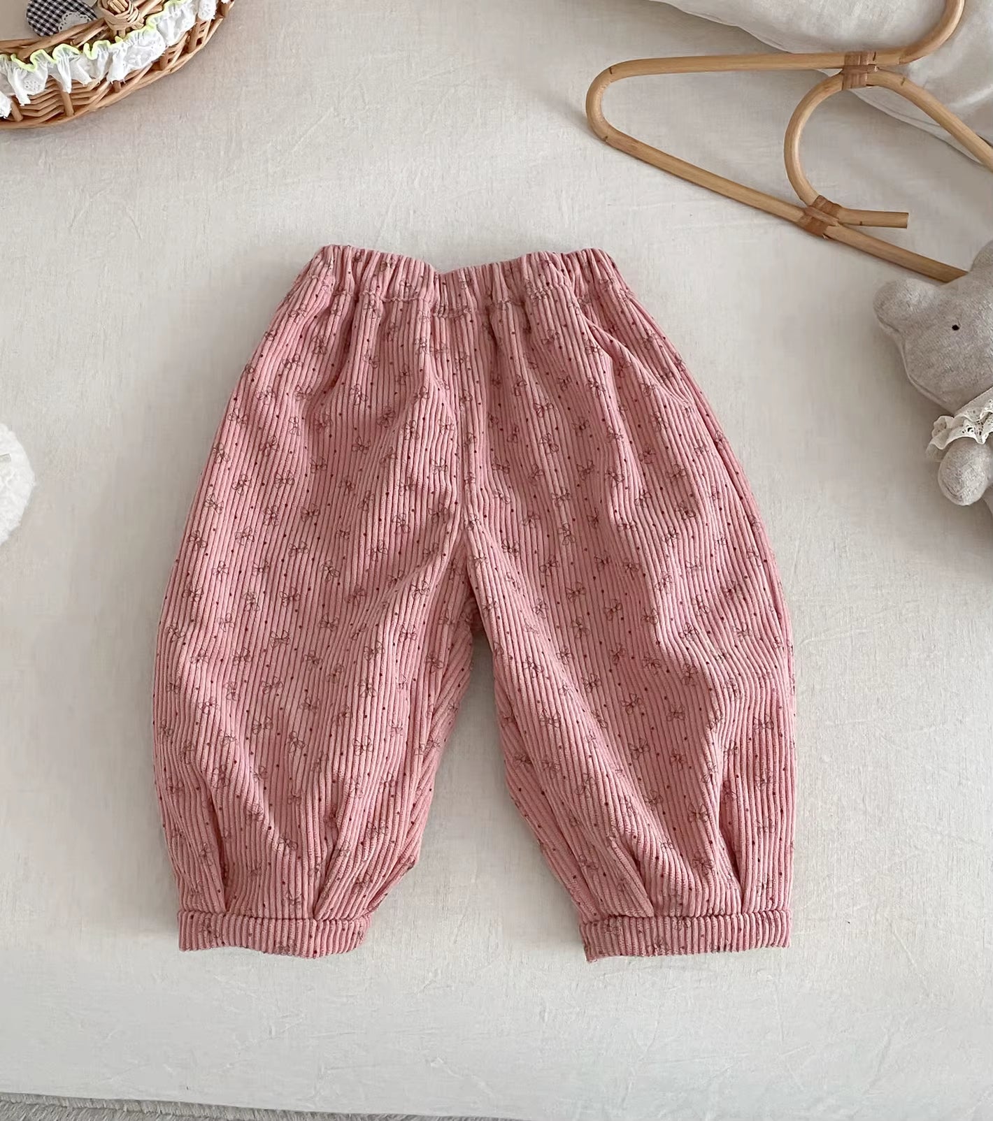 Winter Kids Pants Fur Lining Boys Trousers Leopard Print Gilrs Pants Thicken Fleece Kids Corduroy Pants