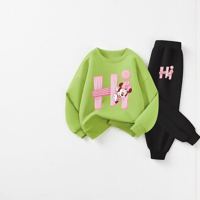 Spring Prints: Girls' Hoodie & Pant Set
