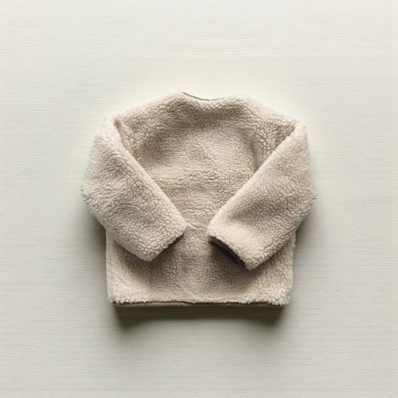 CozyFlip Kids: Reversible Plaid Plush Jacket