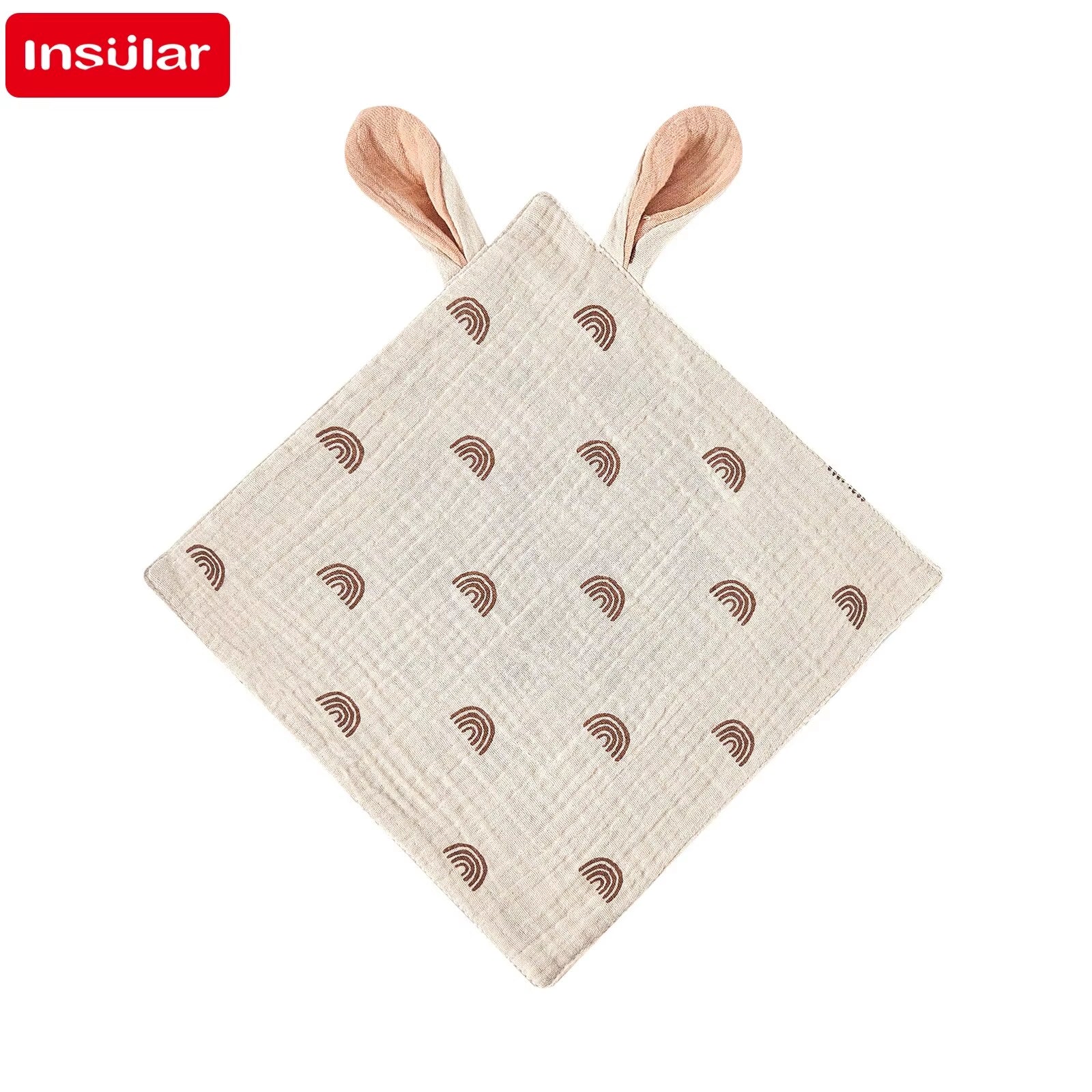 Baby Saliva Towels Cartoon Print Muslin Hand Face Wipes Newborn Bib Kids Handkerchief Toddler Soft Washcloth Burp Cloth
