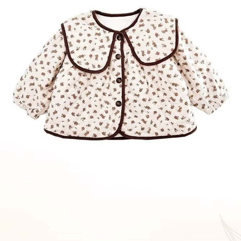 Girls' Cotton Coat Forest Style Children'S Winter Clothes, New Styles of Girls' Baby Cotton Jacket, Autumn and Winter
