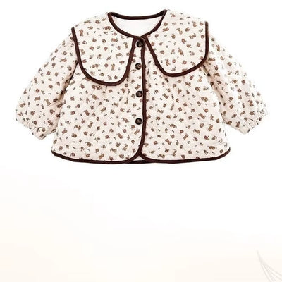 Girls' Cotton Coat Forest Style Children'S Winter Clothes, New Styles of Girls' Baby Cotton Jacket, Autumn and Winter