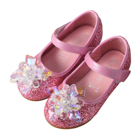 New frozen ice and snow crystal shoes