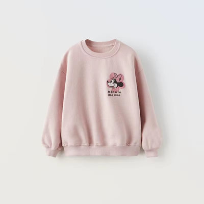 Casual Girl Clothes Sports Sweatshirts Kids Children Hoodies Sweatshirts Minnie Mouse Tee Shirts Toddler Child Tops Clothing