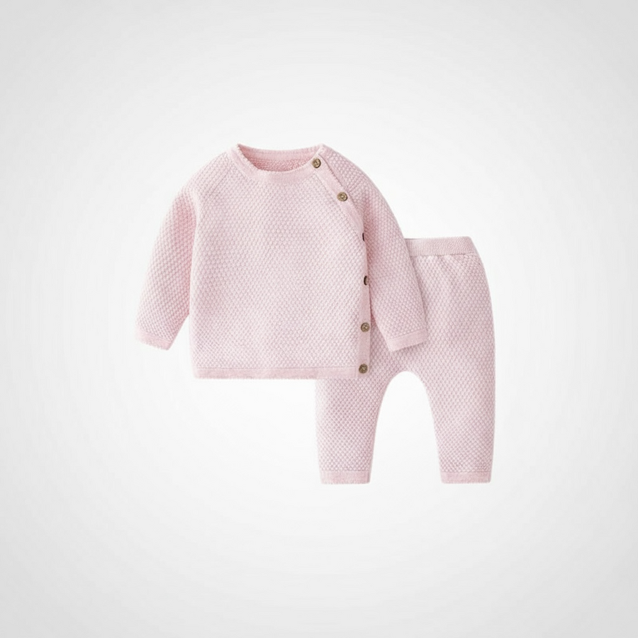 SnuggleKnit Cotton Baby Sets: Spring Sweaters & Pajamas