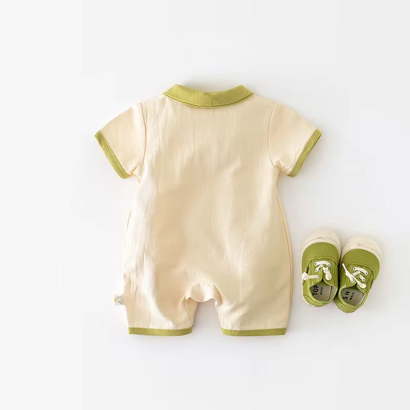 2024 Baby Summer Clothes Crocodile Boys Romper Cotton Baby Boy Jumpsuit Newborn Clothing