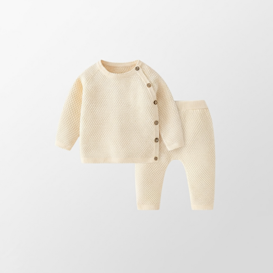 SnuggleKnit Cotton Baby Sets: Spring Sweaters & Pajamas