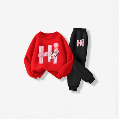 Spring Prints: Girls' Hoodie & Pant Set