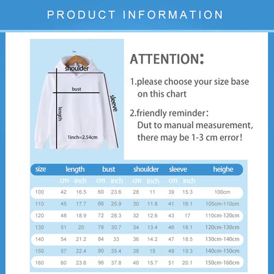 Fashion Simple Cat Print Boys Girls Casual Cute Sweatshirt Children'S Autumn and Winter Comfortable Warm Hooded Sweatshirt