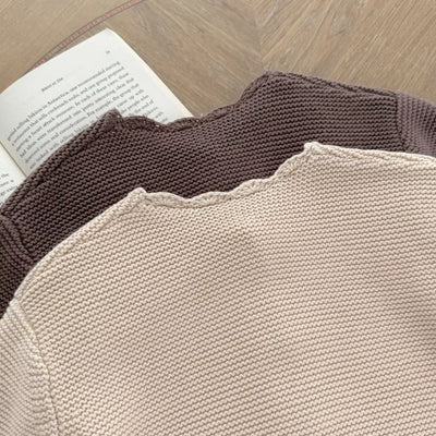 0-3Y Newborn Knitted Cardigan Baby Girl Boy Cotton Handmade Scalloped Long Sleeve Button down Sweater Autumn Winter Outerwear