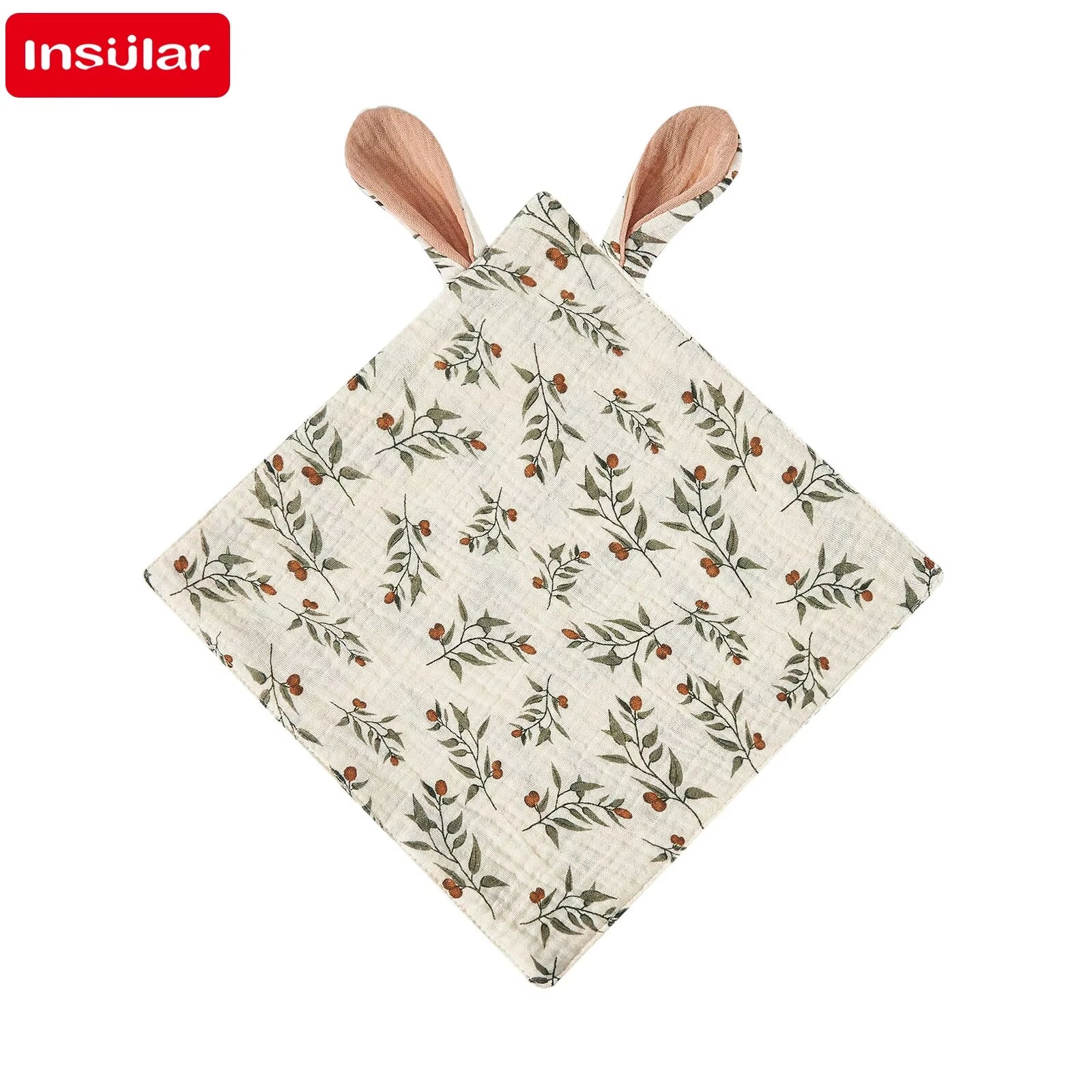 Baby Saliva Towels Cartoon Print Muslin Hand Face Wipes Newborn Bib Kids Handkerchief Toddler Soft Washcloth Burp Cloth