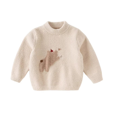 Dave Bella Winter Boys Girls Baby Children Top Knitted Sweater Pullover Warm Casual Sweet Cute Gentle Kids Knitwear DBM19273-A