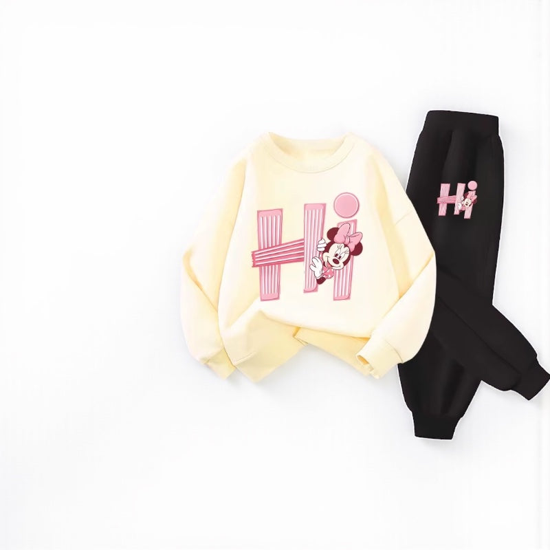 Spring Prints: Girls' Hoodie & Pant Set