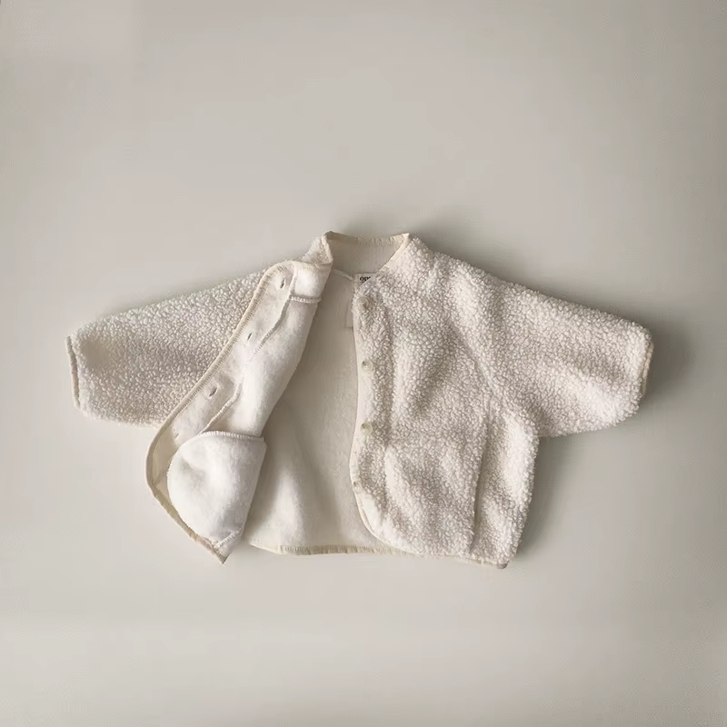 CozyLamb 2024: Kids' Winter Velvet Wool Coats