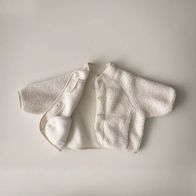 CozyLamb 2024: Kids' Winter Velvet Wool Coats