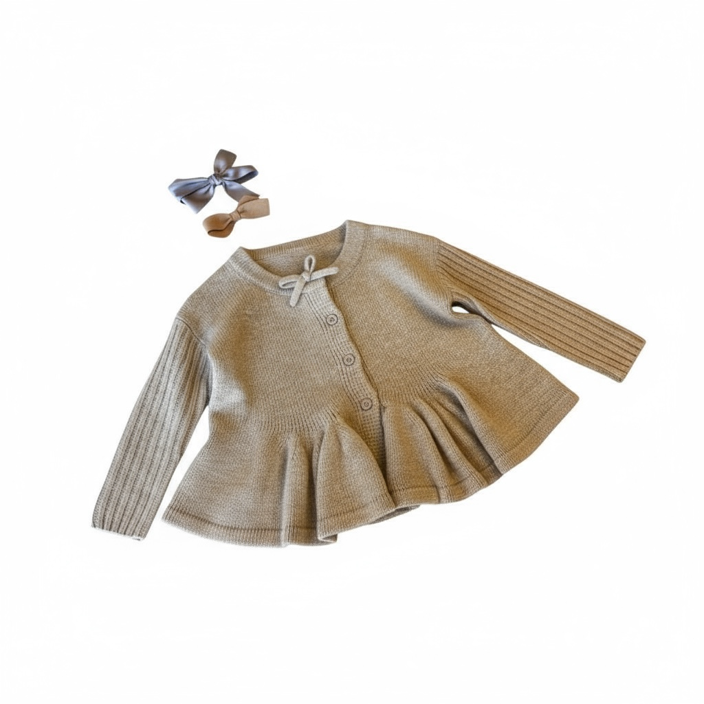 Trendy Girl's Autumn Knit Cardigan Sweater Outwear