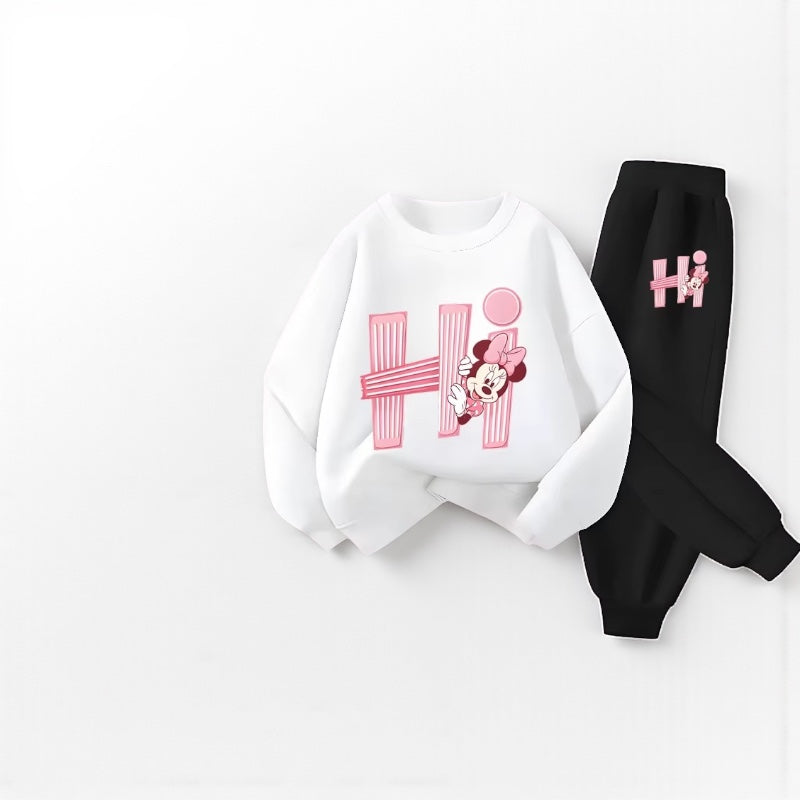 Spring Prints: Girls' Hoodie & Pant Set
