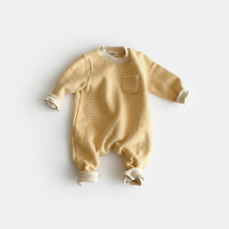 SnuggleStripe Long Sleeve Baby Romper Jumpsuit