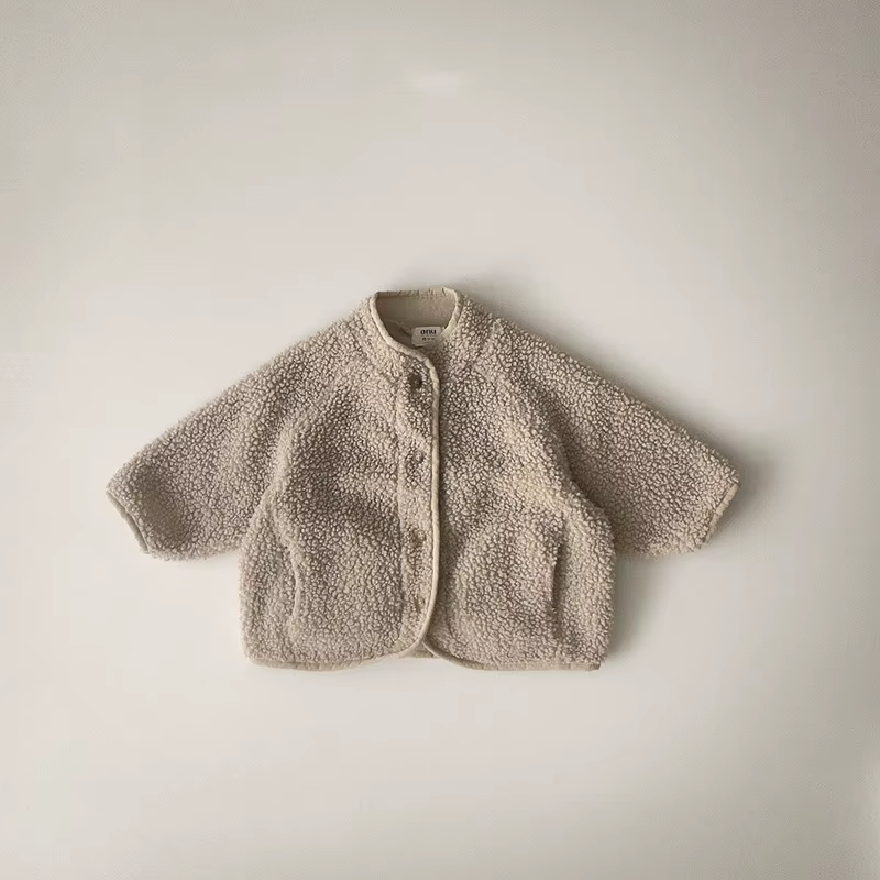 CozyLamb 2024: Kids' Winter Velvet Wool Coats