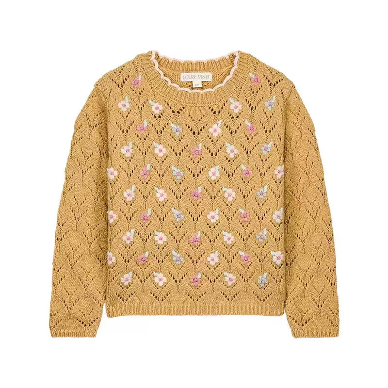 Spot Louise Misha 2025 AW New Children'S Sweater, Cape Cardigan, Knitted Pants, Coat