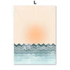 Boho Ocean Sun Rainbow Lotus Tree Abstract Landscape Posters and Prints Wall Art Canvas Painting Pictures for Living Room Decor