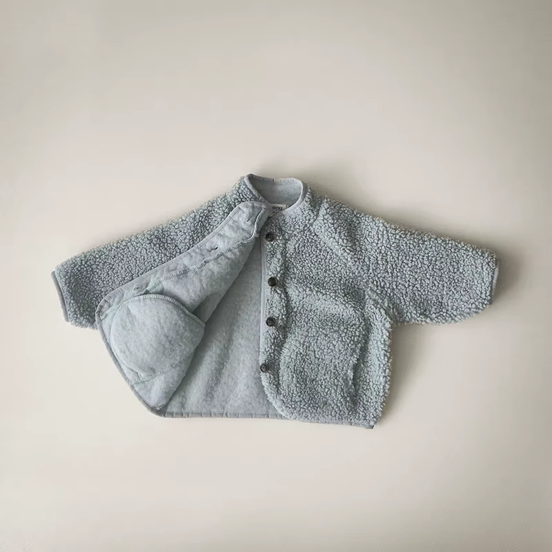 CozyLamb 2024: Kids' Winter Velvet Wool Coats