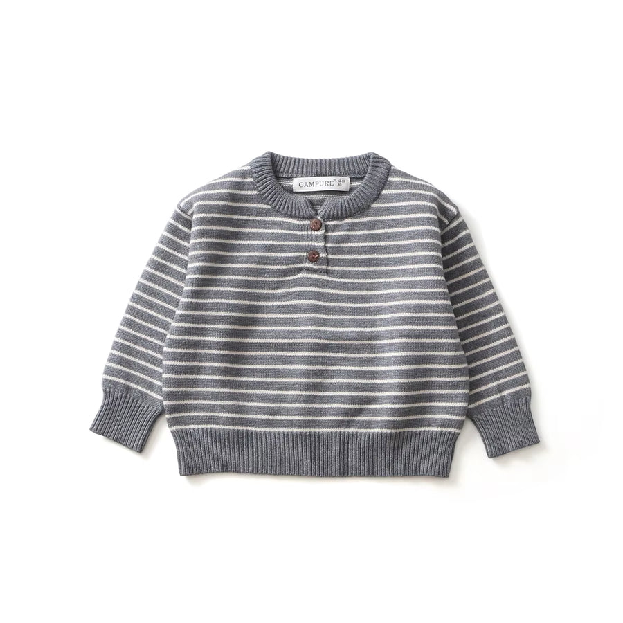 1-6 Y Kids Sweaters Striped Boys Knit Pullover Brief Style Boys Sweaters Casual Style Girls Knitwear