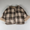Korean Kids' Woolen Plaid Plush Coat – Autumn/Winter
