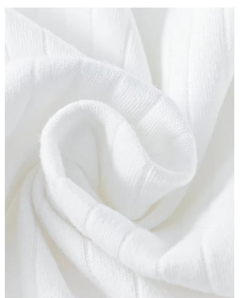 Boys Girls One Piece Outfit 100% Cotton Newborn Baby Long Sleeve Romper Infant Solid Knitting Thin Jumpsuit for Seasons