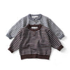 1-6 Y Kids Sweaters Striped Boys Knit Pullover Brief Style Boys Sweaters Casual Style Girls Knitwear