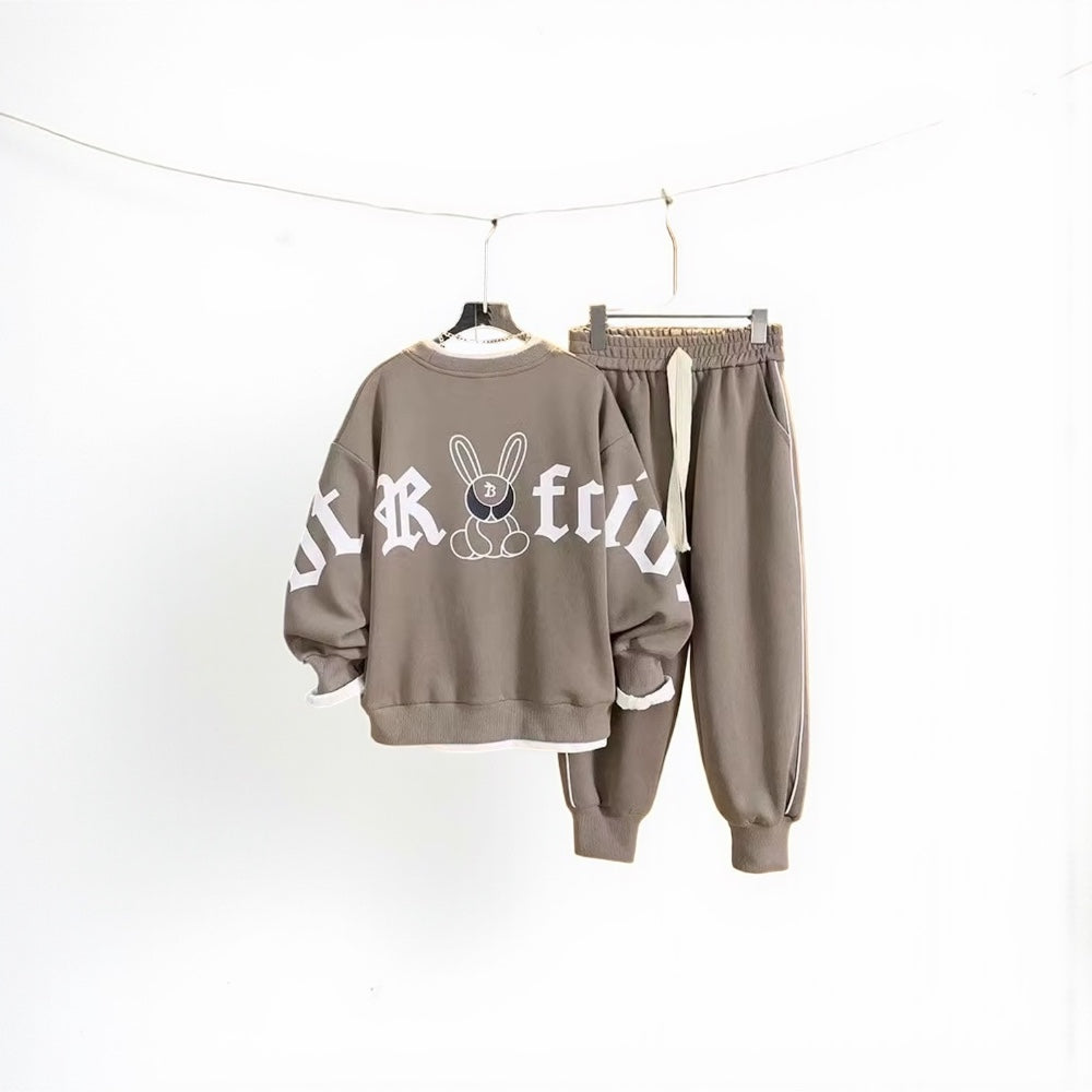 TinyTrendz Kids 2Pc Pullover & Cotton Pants Set 2024