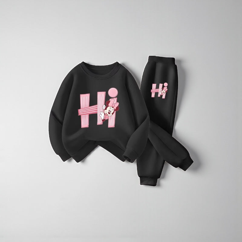 Spring Prints: Girls' Hoodie & Pant Set
