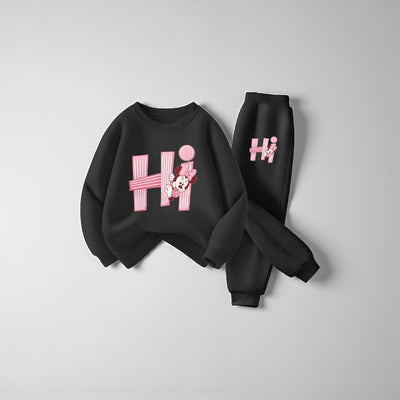 Spring Prints: Girls' Hoodie & Pant Set