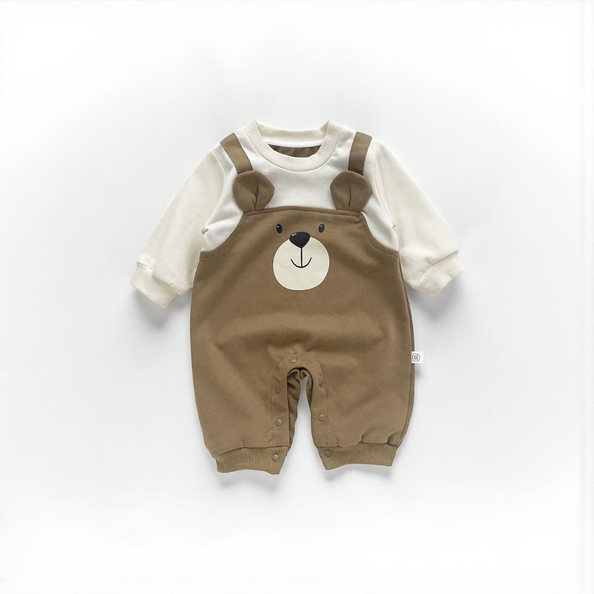 Cozy Cub Autumn Romper: Dual Color for 0-2Y