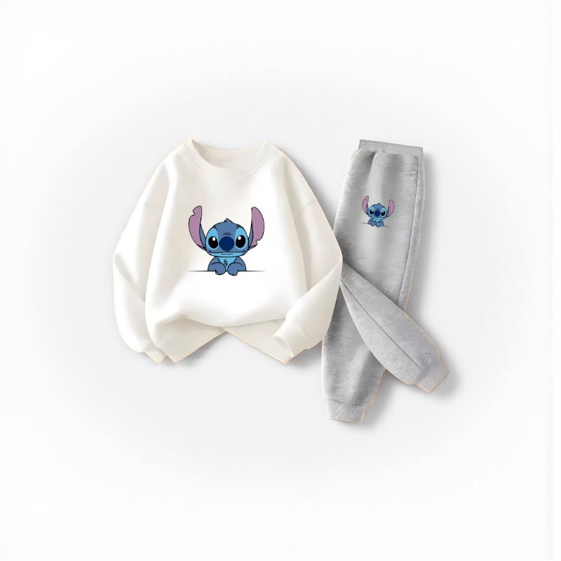 Stitch Style 2025: Kids' Cozy Pullover & Pants Set