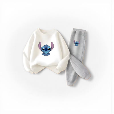 Stitch Style 2025: Kids' Cozy Pullover & Pants Set