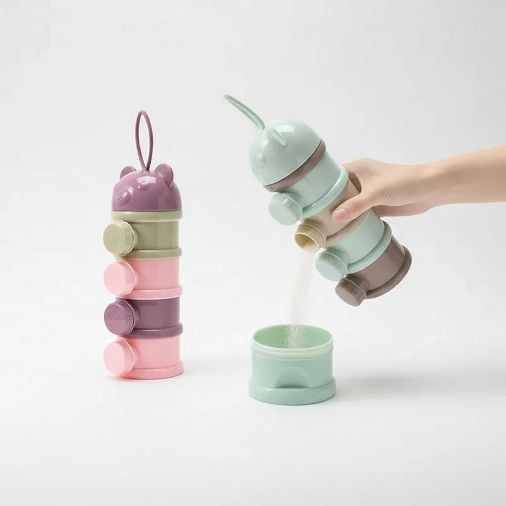 BearStyle 4Layer Infant Snack & Milk Powder Box