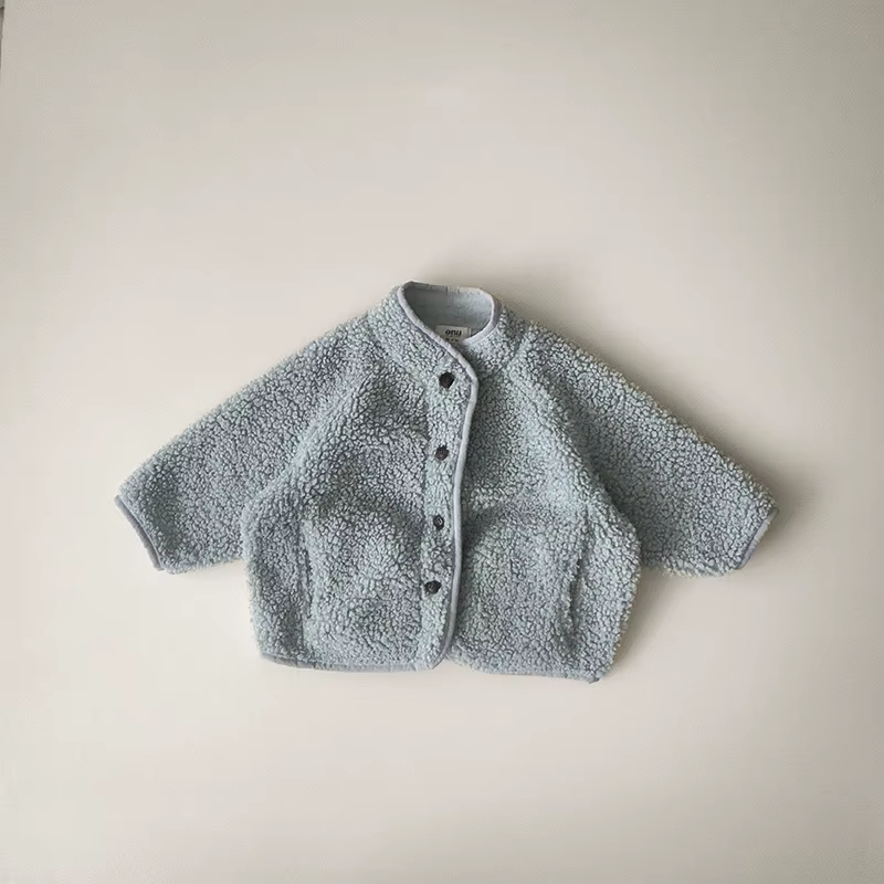CozyLamb 2024: Kids' Winter Velvet Wool Coats