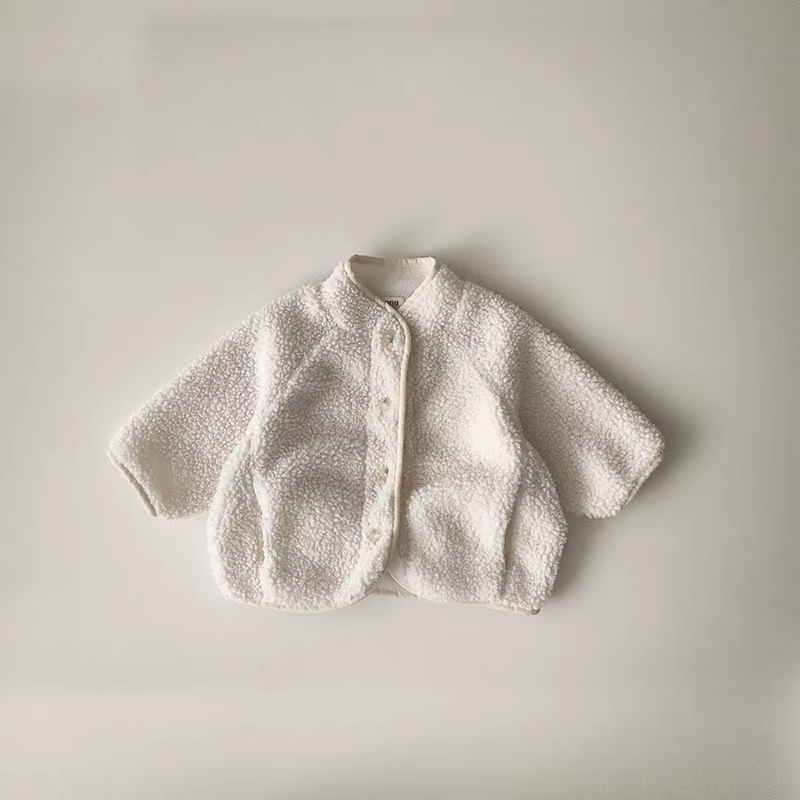 CozyLamb 2024: Kids' Winter Velvet Wool Coats