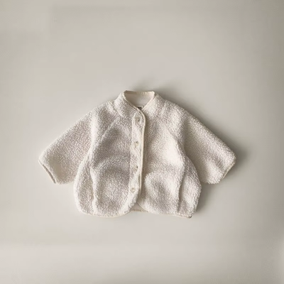 CozyLamb 2024: Kids' Winter Velvet Wool Coats