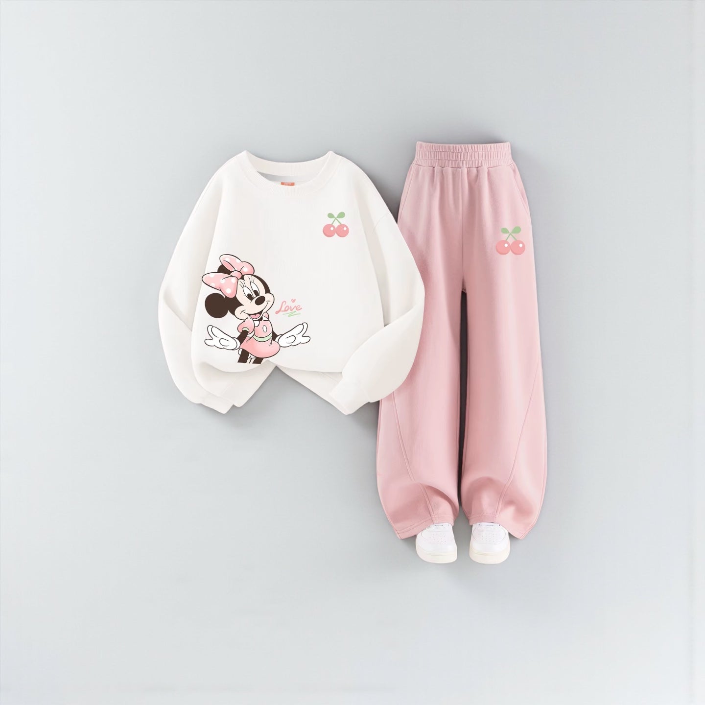Minnie Autumn Baby Girl 2Pc Tracksuit Outfit Set