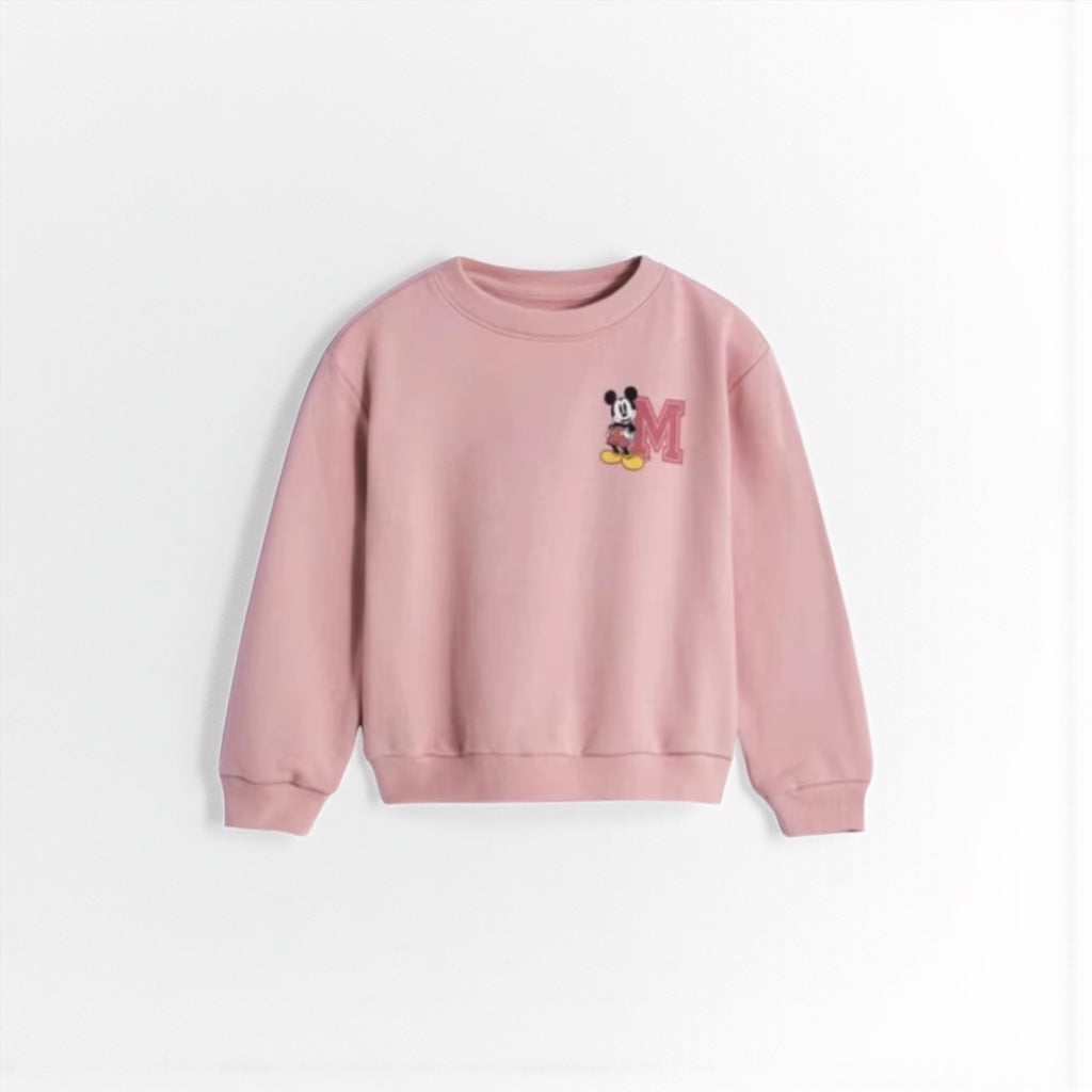 Minnie Magic: Autumn Hoodie - Cartoon Print for Kids