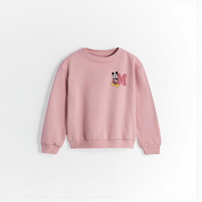 Minnie Magic: Autumn Hoodie - Cartoon Print for Kids