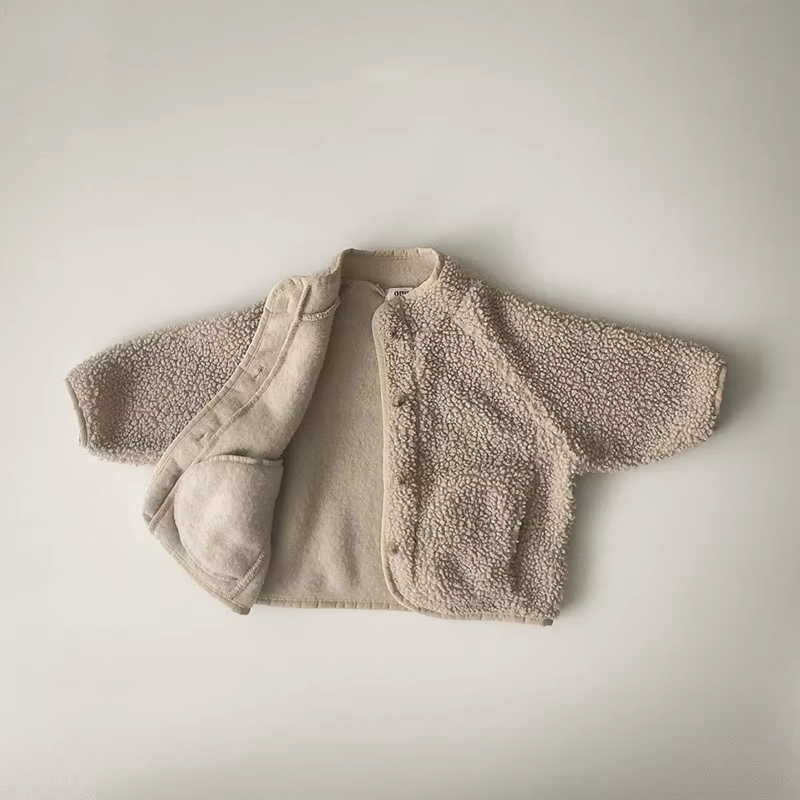 CozyLamb 2024: Kids' Winter Velvet Wool Coats