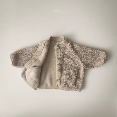 CozyLamb 2024: Kids' Winter Velvet Wool Coats