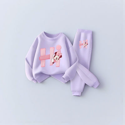 Spring Prints: Girls' Hoodie & Pant Set