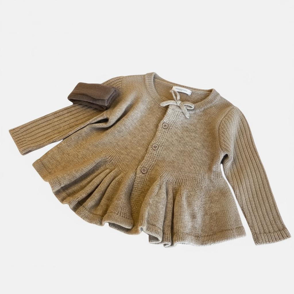 Trendy Girl's Autumn Knit Cardigan Sweater Outwear