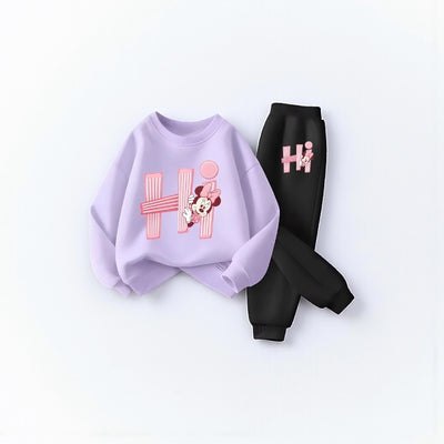 Spring Prints: Girls' Hoodie & Pant Set